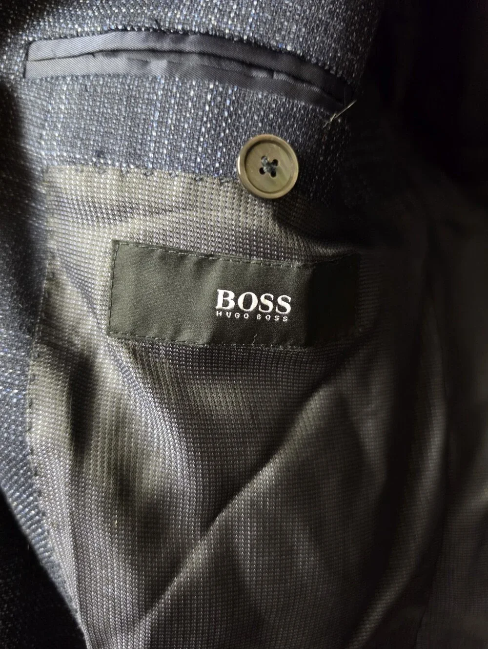 Hugo Boss blue suit